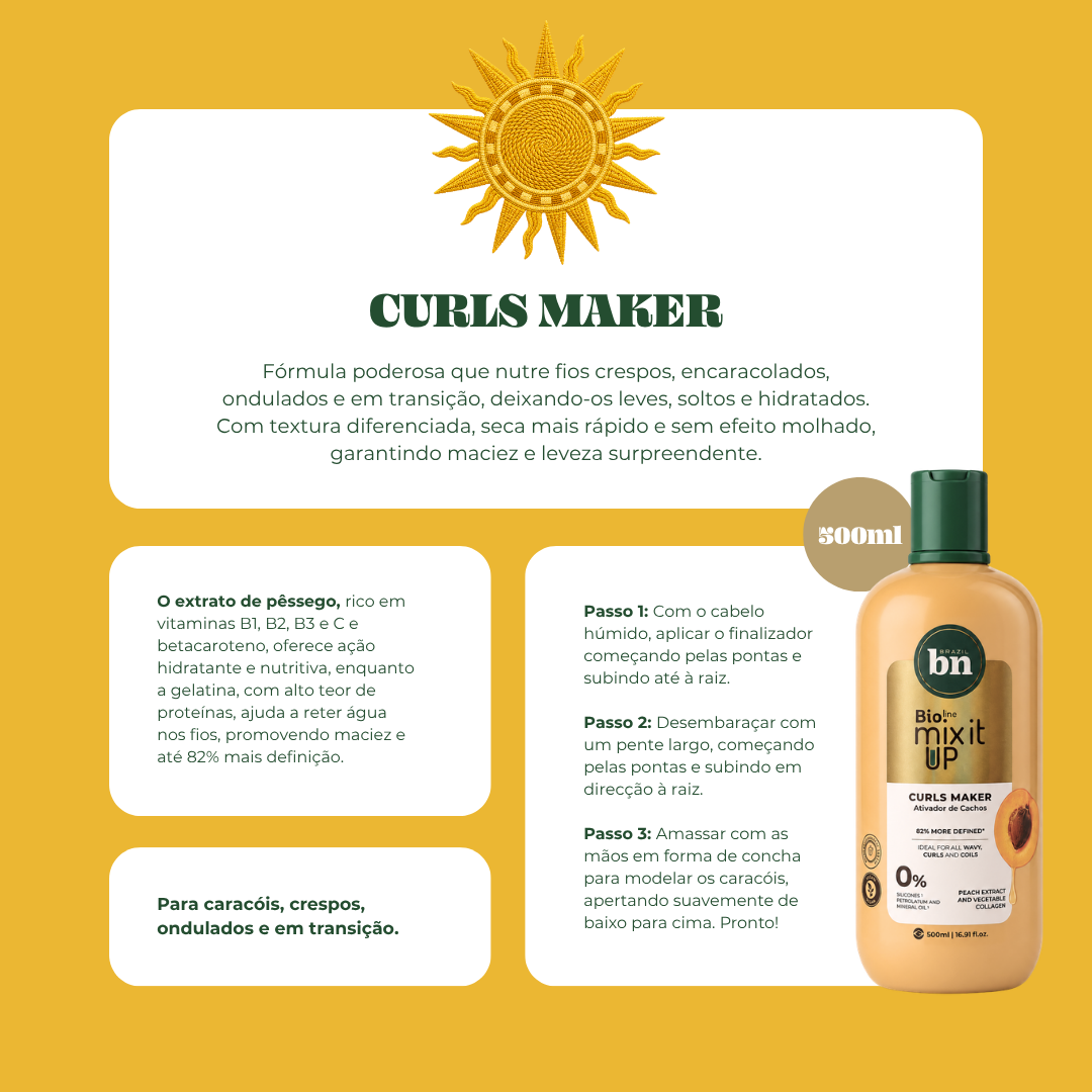 Ativador de Caracóis com Volume e Definição
